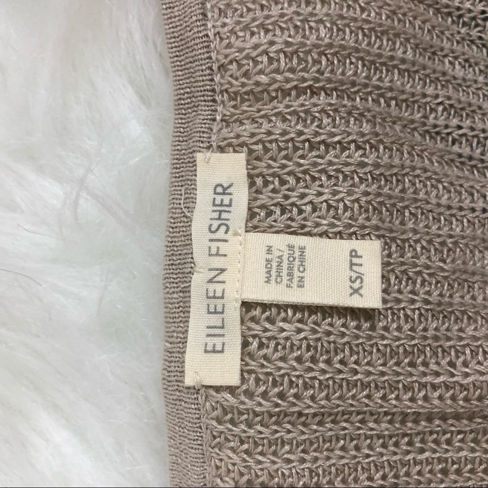 💫Eileen Fisher | Women’s Tan Snap Button Sweater - Picture 4 of 4